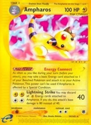 Ampharos (34/165) [Expedition: Base Set] Reverse Holofoil
