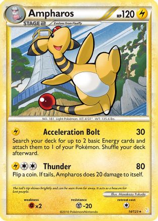 Ampharos (14/123) [HeartGold & SoulSilver: Base Set] Reverse Holofoil