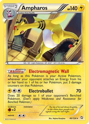 Ampharos (40/124) [Black & White: Dragons Exalted] Reverse Holofoil