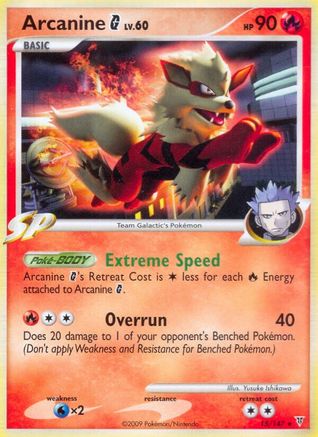 Arcanine G (15/147) [Platinum: Supreme Victors] | Silver Goblin