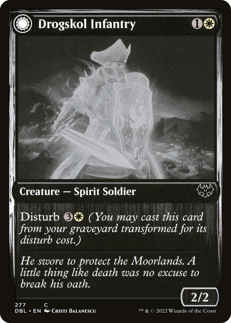 Drogskol Infantry // Drogskol Armaments (277) Foil - Innistrad: Double Feature