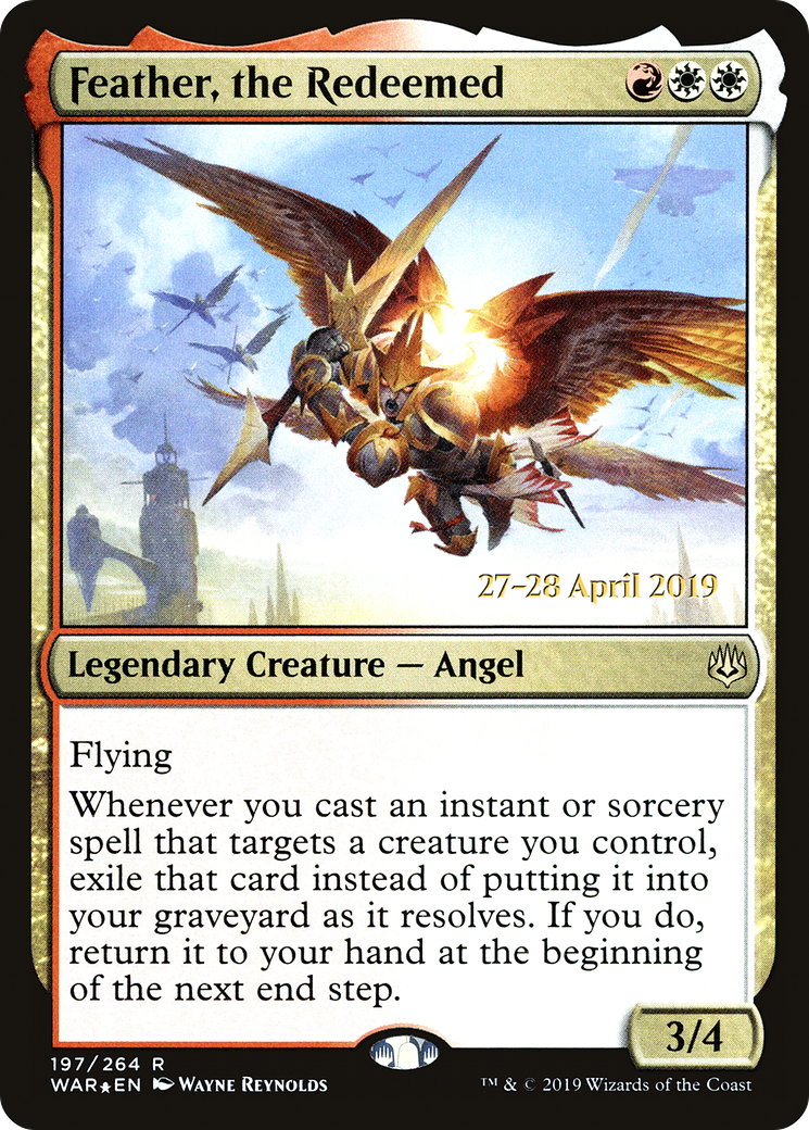 Feather, the Redeemed (197s) Foil - War of the Spark Promos