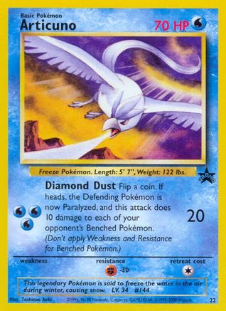 Articuno (22) [Wizards of the Coast: Black Star Promos] | Silver Goblin