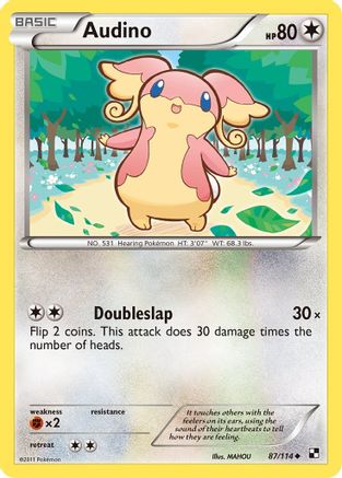 Audino (87/114) [Black & White: Base Set] Reverse Holofoil