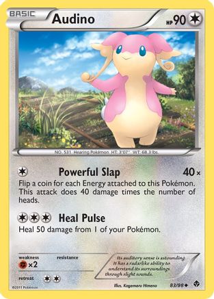 Audino (83/98) [Black & White: Emerging Powers] Reverse Holofoil