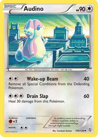 Audino (108/124) [Black & White: Dragons Exalted] Reverse Holofoil