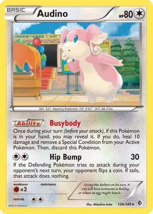 Audino (126/149) [Black & White: Boundaries Crossed] Reverse Holofoil