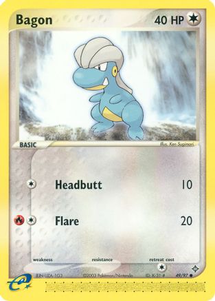 Bagon (49/97) [EX: Dragon] Reverse Holofoil