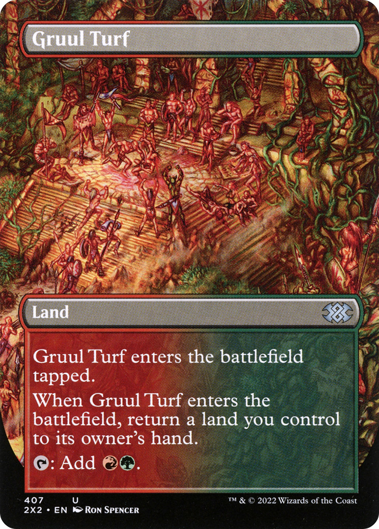 Gruul Turf (407) Foil - Double Masters 2022