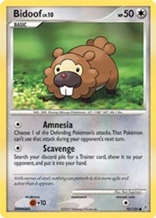 Bidoof (70) Reverse Holofoil - Diamond and Pearl