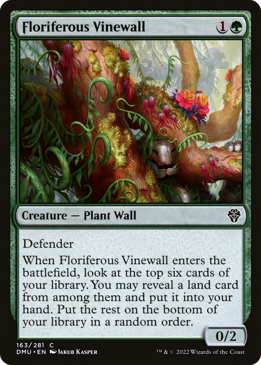 Floriferous Vinewall [Dominaria United] Foil
