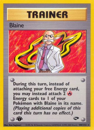 Blaine (100/132) [Gym Challenge Unlimited] | Silver Goblin