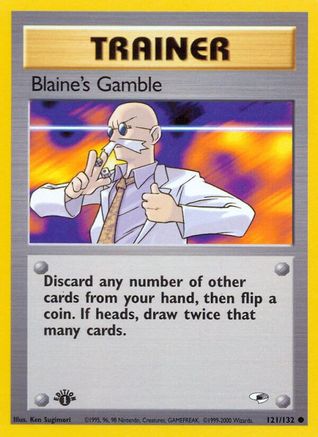 Blaine's Gamble (121/132) [Gym Heroes Unlimited] | Silver Goblin