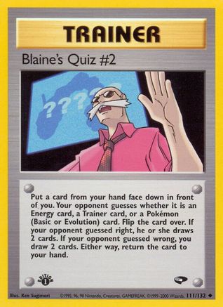 Blaine's Quiz #2 (111/132) [Gym Challenge Unlimited] | Silver Goblin