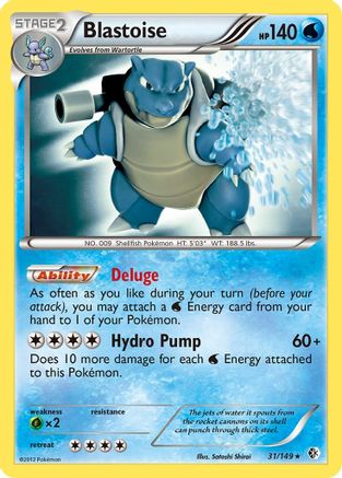 Blastoise (31/149) [Black & White: Boundaries Crossed] | Silver Goblin