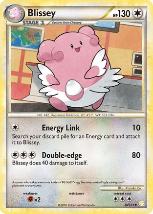 Blissey (36/123) [HeartGold & SoulSilver: Base Set] Reverse Holofoil