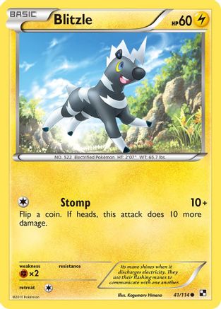 Blitzle (41/114) [Black & White: Base Set] Reverse Holofoil