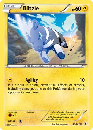 Blitzle (35/101) [Black & White: Noble Victories] Reverse Holofoil