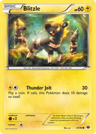 Blitzle (47/99) [Black & White: Next Destinies] Reverse Holofoil