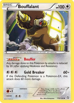 Bouffalant (110/124) [Black & White: Dragons Exalted] Reverse Holofoil