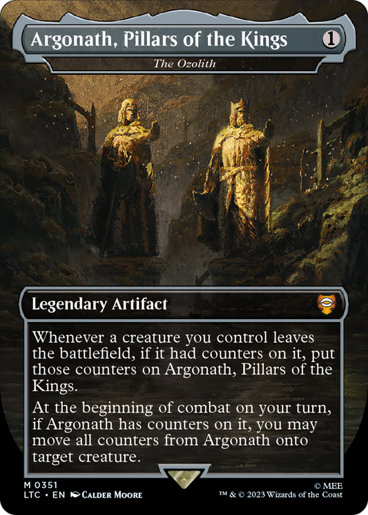 Argonath, Pillars of the Kings – The Ozolith (351) Foil - Tales of Middle-earth Commander