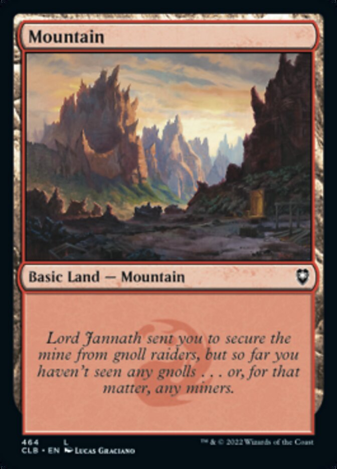 Mountain (464) [Commander Legends: Battle for Baldur's Gate] | Silver Goblin