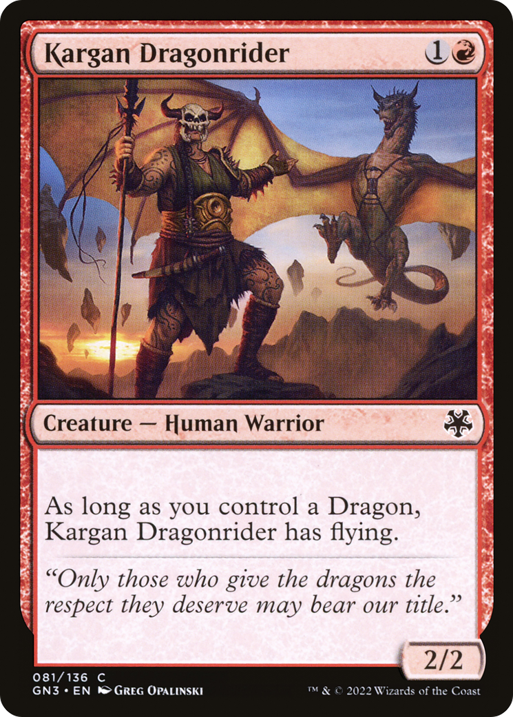 Kargan Dragonrider (081) - Game Night: Free-for-All