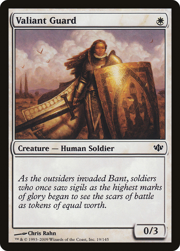 Valiant Guard (019) Foil - Conflux