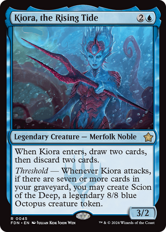 Kiora, the Rising Tide [Foundations] Foil