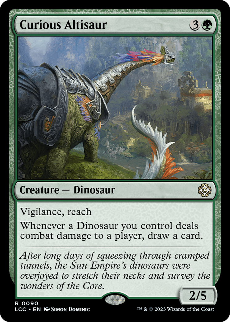 Curious Altisaur (090) - The Lost Caverns of Ixalan Commander