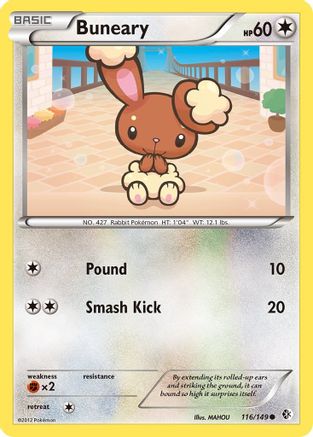 Buneary (116/149) [Black & White: Boundaries Crossed] Reverse Holofoil