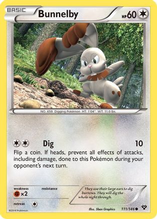 Bunnelby (111/146) [XY: Base Set] Reverse Holofoil