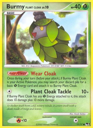 Burmy Plant Cloak (11/17) [POP Series 7] | Silver Goblin