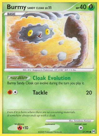 Burmy Sandy Cloak (57) Reverse Holofoil - Arceus
