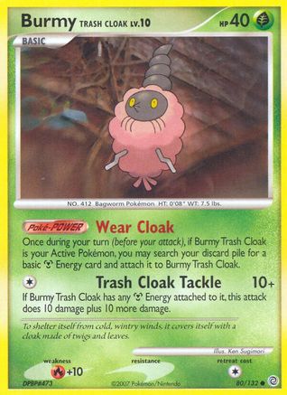 Burmy Trash Cloak (80/132) [Diamond & Pearl: Secret Wonders] | Silver Goblin