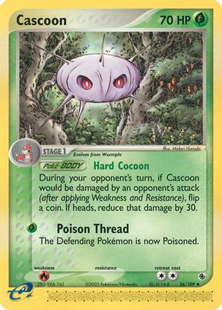 Cascoon (26) Reverse Holofoil - Ruby and Sapphire