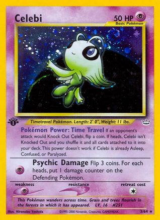 Celebi (3) (3) 1st Edition Holofoil - Neo Revelation