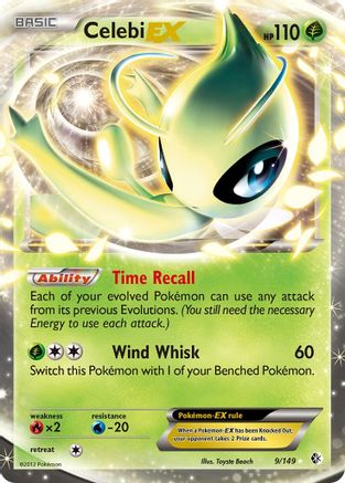 Celebi EX (9) Holofoil - Boundaries Crossed