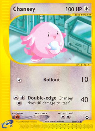Chansey (69/147) [Aquapolis] Reverse Holofoil