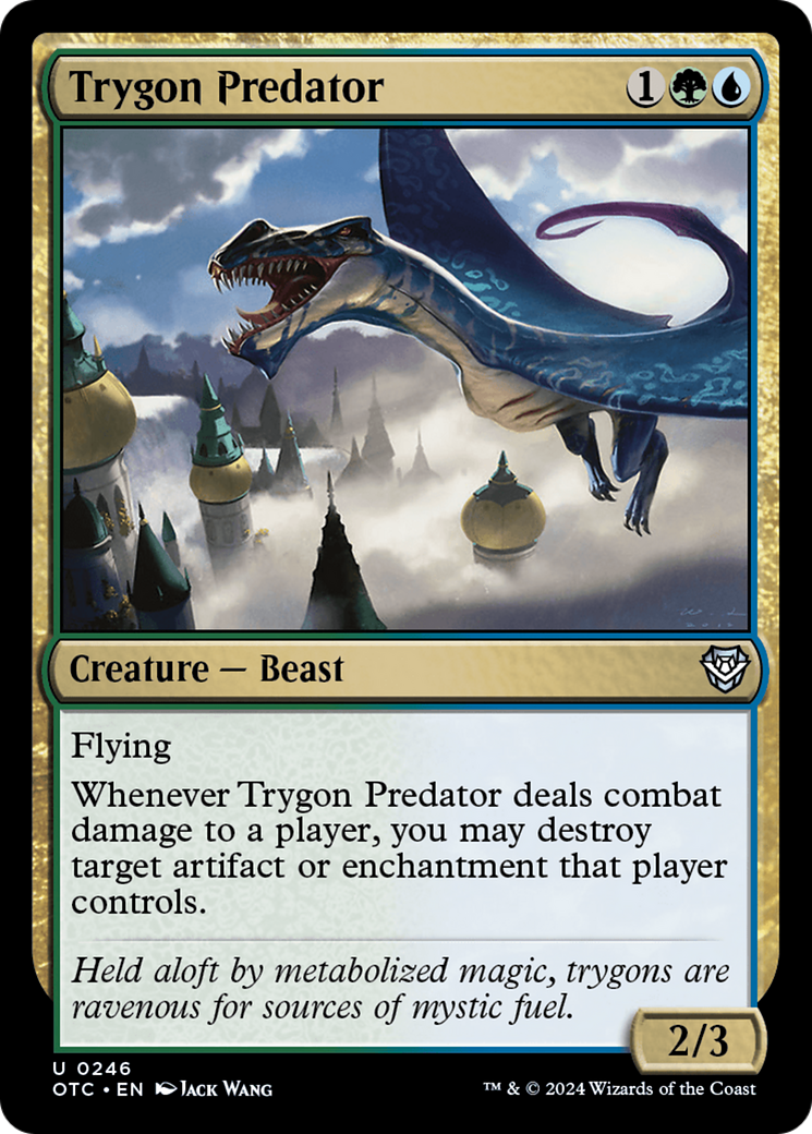 Trygon Predator [Outlaws of Thunder Junction Commander] | Silver Goblin