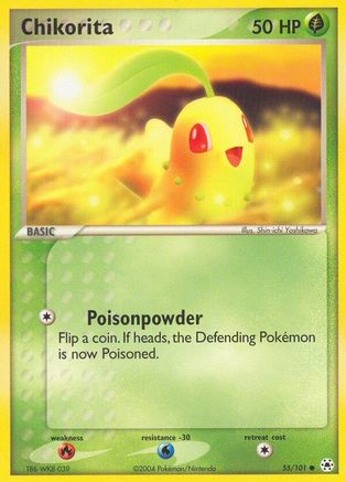 Chikorita (55/101) [EX: Hidden Legends] Reverse Holofoil