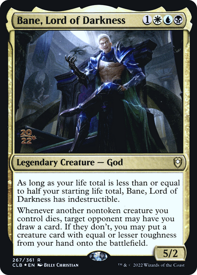 Bane, Lord of Darkness [Commander Legends: Battle for Baldur's Gate Prerelease Promos] | Silver Goblin