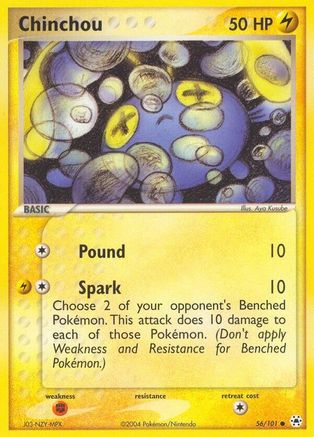 Chinchou (56/101) [EX: Hidden Legends] Reverse Holofoil