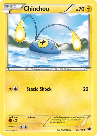 Chinchou (35/116) [Black & White: Plasma Freeze] Reverse Holofoil