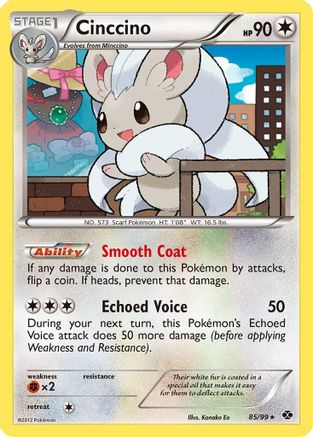 Cinccino (85/99) [Black & White: Next Destinies] Reverse Holofoil