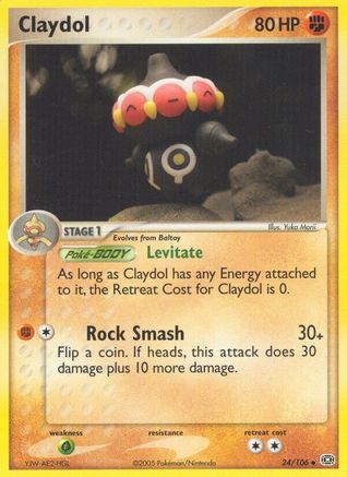 Claydol (24/106) [EX: Emerald] | Silver Goblin