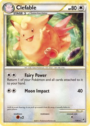 Clefable (1/95) [HeartGold & SoulSilver: Call of Legends] Reverse Holofoil