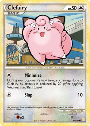 Clefairy (60/123) [HeartGold & SoulSilver: Base Set] Reverse Holofoil