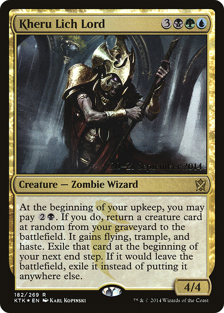 Kheru Lich Lord (182) Foil - Khans of Tarkir Promos