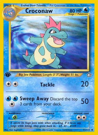 Croconaw (32) (32) 1st Edition - Neo Genesis